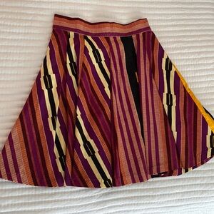 NWOT Francis + Benedict from Togo, West African wax print mini skirt, w/ pockets